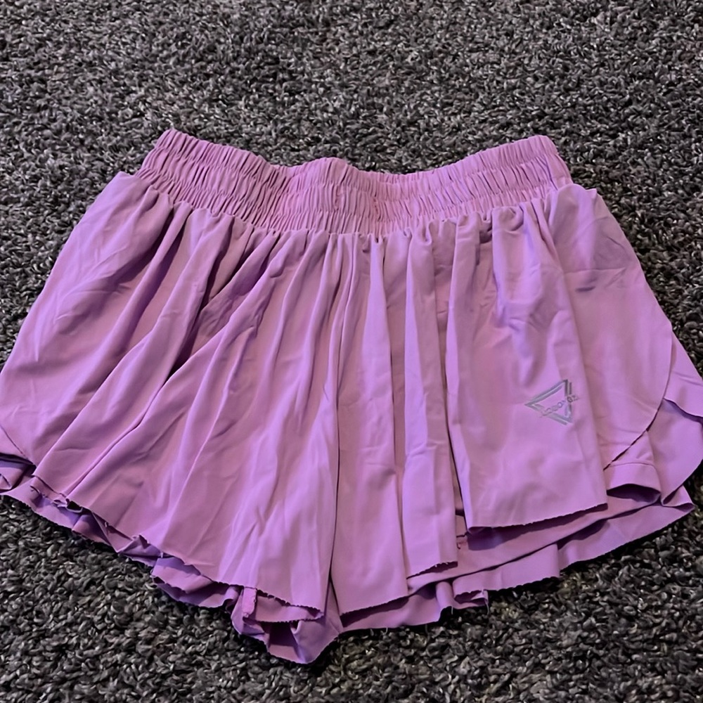 Pink Flowy Shorts